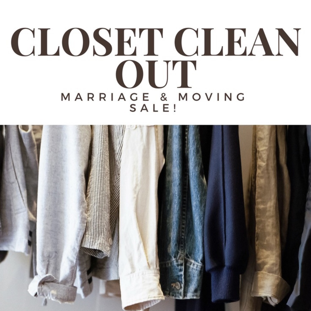 Major Closet Clean Out Moving Sale!
